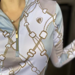 Arista Long Sleeve 1/4 Zip Sun Shirt -Ovatio Horse Shop 26380 argylecitadeltruffle 3