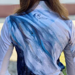 Arista Long Sleeve 1/4 Zip Sun Shirt -Ovatio Horse Shop 26380 genesttempladoblue 4