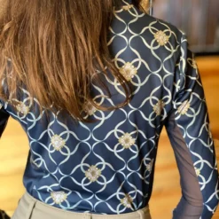 Arista Long Sleeve 1/4 Zip Sun Shirt -Ovatio Horse Shop 26380 luxenavy 2