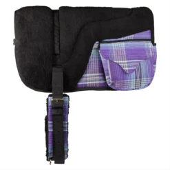 Kensington Fleece Bareback Pad With Pockets -Ovatio Horse Shop 26649 lavendermint 1