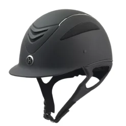 One K Defender Chrome Stripe Helmet -Ovatio Horse Shop 27331