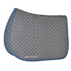 SmartPak Classic Lite Grey AP Saddle Pad -Ovatio Horse Shop 27982 greyridgeblue 5842