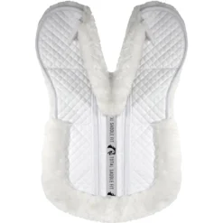 Total Saddle Fit Six Point Wither Freedom Sheepskin Half Pad -Ovatio Horse Shop 28184 white top