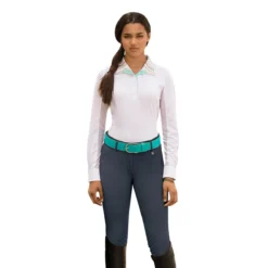 Romfh Sarafina Silicone Grip Knee Patch Breech -Ovatio Horse Shop 29204 darknavy front
