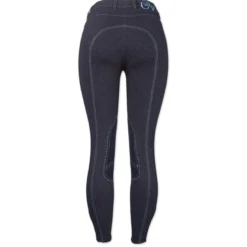 Ovation Euro Melange Classic Knee Patch Breech -Ovatio Horse Shop 29216 indigo back