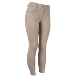 Ovation Euro Melange Classic Knee Patch Breech -Ovatio Horse Shop 29216 naturalbeige right