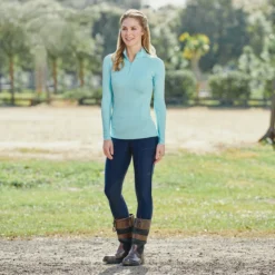 Piper Tights By SmartPak - Full Seat -Ovatio Horse Shop 29332 coastline 26497 navy 0439