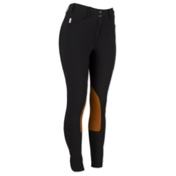 The Tailored Sportsman Vintage Tan Patch Mid Rise Breech -Ovatio Horse Shop 29564 black right