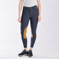 The Tailored Sportsman Vintage Tan Patch Mid Rise Breech -Ovatio Horse Shop 29564 frenchbluetan 2