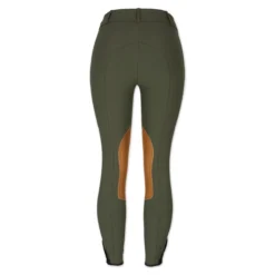 The Tailored Sportsman Vintage Tan Patch Mid Rise Breech -Ovatio Horse Shop 29564 lodengreen back