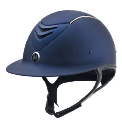 One K Avance Wide Brim Chrome Stripe Helmet 7 One K Avance Wide Brim Chrome Stripe Helmet -Ovatio Horse Shop 29865 navy