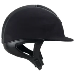 IRH® IR4G XLT Amara Suede Helmet 12 IRH® IR4G XLT Amara Suede Helmet -Ovatio Horse Shop 30694 black matte left