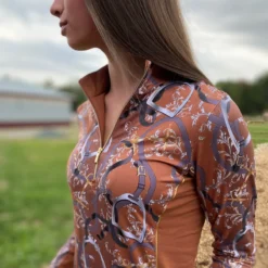 Arista Performance 1/4 Zip - Clearance! -Ovatio Horse Shop 30923 elegancerusticgold 1