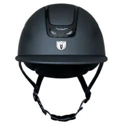 Tipperary Royal Gloss Wide Brim Helmet -Ovatio Horse Shop 30944 black front