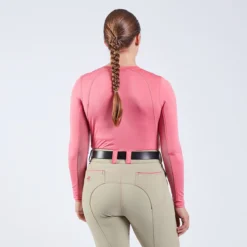 Piper SmartCore&trade; Long Sleeve Crew Neck Sun Shirt - Clearance! -Ovatio Horse Shop 31290 darkrose 1772