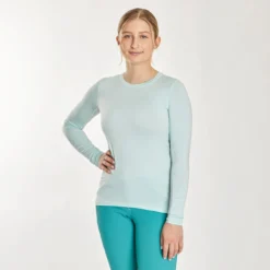 Piper SmartCore&trade; Long Sleeve Crew Neck Sun Shirt - Clearance! -Ovatio Horse Shop 31290 lighteucalyptus 23694