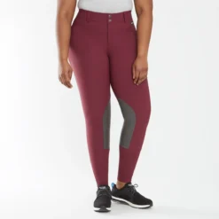 Kerrits Crossover II Knee Patch Breech -Ovatio Horse Shop 31342 sangria 3