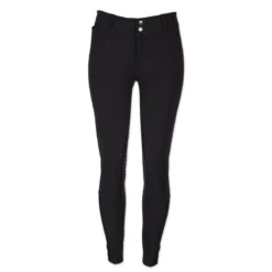 Kerrits Affinity Ice Fil Knee Patch Breech -Ovatio Horse Shop 31343 black front