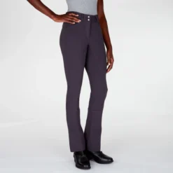 Piper Knit Mid-Rise Boot Cut Breeches By SmartPak - Full Seat -Ovatio Horse Shop 31464 charcoal 4