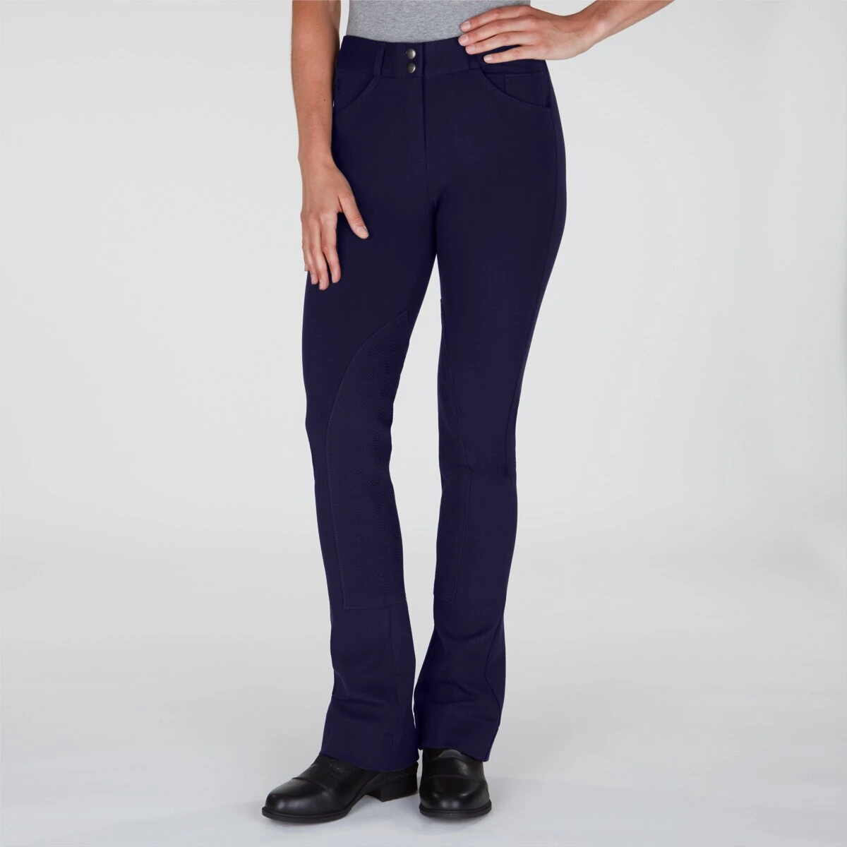 Piper Knit Mid-Rise Boot Cut Breeches By SmartPak - Knee Patch 2 Piper Knit Mid-Rise Boot Cut Breeches By SmartPak - Knee Patch - Image 2