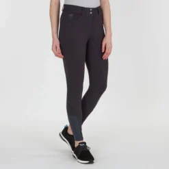 Piper Knit Mid-Rise Breeches By SmartPak - Full Seat 36 Piper Knit Mid-Rise Breeches By SmartPak - Full Seat -Ovatio Horse Shop 31469 charcoal 1261