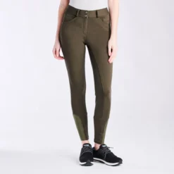 Piper Knit Mid-Rise Breeches By SmartPak - Full Seat 38 Piper Knit Mid-Rise Breeches By SmartPak - Full Seat -Ovatio Horse Shop 31469 dark olive bom1483