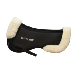 ThinLine Trifecta Half Pad With Sheepskin Rolls -Ovatio Horse Shop 32146 natural side