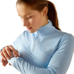 Ariat Gridwork 1/4 Zip Baselayer 10 Ariat Gridwork 1/4 Zip Baselayer -Ovatio Horse Shop 32207 cotedazure 4