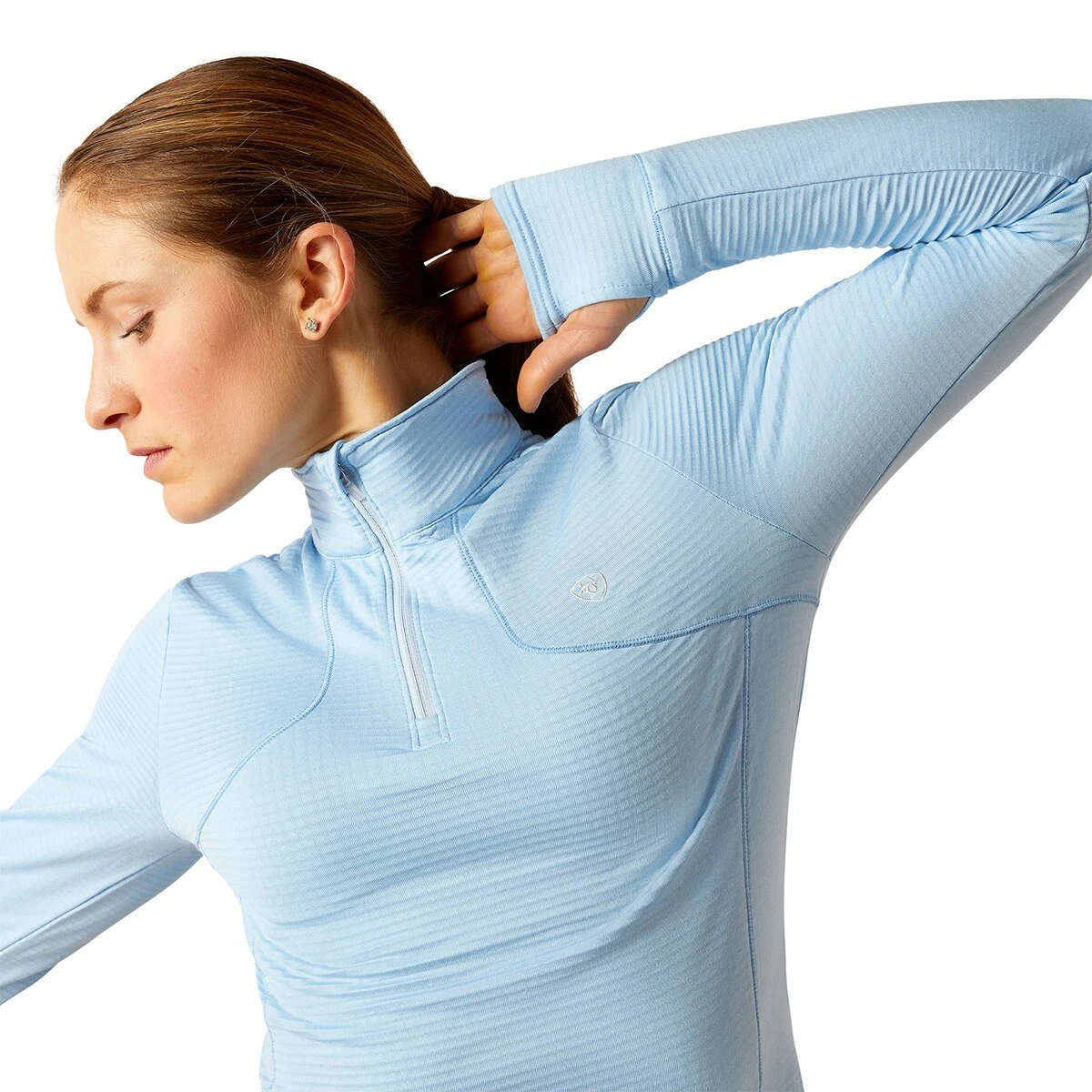 Ariat Gridwork 1/4 Zip Baselayer 5 Ariat Gridwork 1/4 Zip Baselayer - Image 5