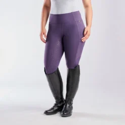 Kerrits Thermo Tech Full Leg Tight - Knee Patch - Clearance! -Ovatio Horse Shop 32431 blackberry black 6280