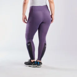 Kerrits Thermo Tech Full Leg Tight - Knee Patch - Clearance! -Ovatio Horse Shop 32431 blackberry black 6290