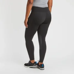 Kerrits Fleece Lite II Tights - Knee Patch -Ovatio Horse Shop 32432 black 3