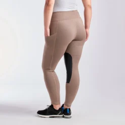 Kerrits Fleece Lite II Tights - Knee Patch - Clearance! -Ovatio Horse Shop 32432 flaxen walnut 5702