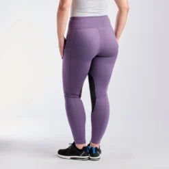 Kerrits Fleece Lite II Tights - Knee Patch - Clearance! -Ovatio Horse Shop 32432 lavender blackberry 5771