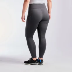 Kerrits Fleece Lite II Tights - Knee Patch - Clearance! -Ovatio Horse Shop 32432 obsidian black 5748