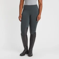 Kerrits Fleece Lite II Tights - Knee Patch - Clearance! -Ovatio Horse Shop 32432 spruceherringbone 12330