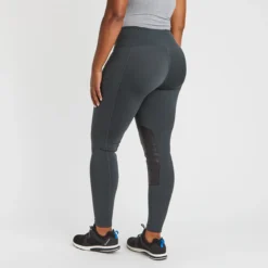 Kerrits Fleece Lite II Tights - Knee Patch - Clearance! -Ovatio Horse Shop 32432 spruceherringbone 12340