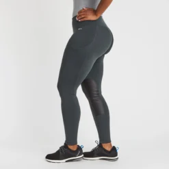 Kerrits Fleece Lite II Tights - Knee Patch - Clearance! -Ovatio Horse Shop 32432 spruceherringbone 12341