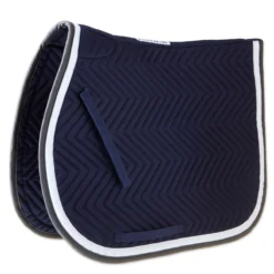 SmartPak Classic Chevron AP Saddle Pad -Ovatio Horse Shop 32449 navywhitecharcoal 2