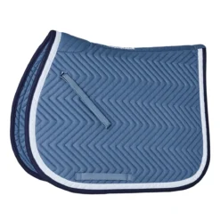 SmartPak Classic Chevron AP Saddle Pad -Ovatio Horse Shop 32449 ridgebluewhitenavy 5861