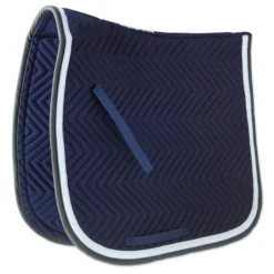 SmartPak Classic Chevron Dressage Saddle Pad -Ovatio Horse Shop 32450 navywhitecharcoal 2