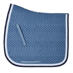 SmartPak Classic Chevron Dressage Saddle Pad -Ovatio Horse Shop 32450 ridgebluewhitenavy 5859