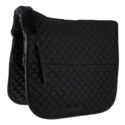 SmartPak Deluxe Sheepskin Dressage Pad -Ovatio Horse Shop 32488 black 2