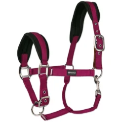 SmartPak Breakaway Halter With COOLMAX&reg; Padding 2.0 - Clearance! -Ovatio Horse Shop 32551 burgundy 1 1