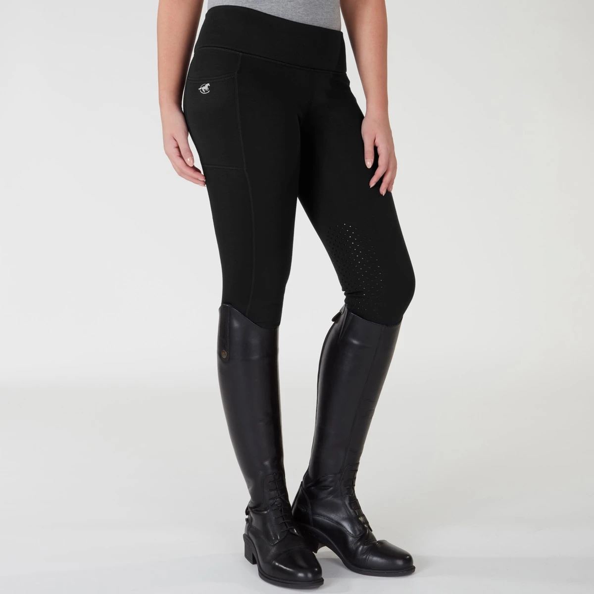 Piper Mid-Weight Tights By SmartPak - Knee Patch 5 Piper Mid-Weight Tights By SmartPak - Knee Patch - Image 5
