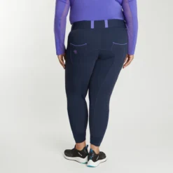 Piper Evolution Breeches By SmartPak - Knee Patch - Clearance! -Ovatio Horse Shop 33063 navydarkiris 1185