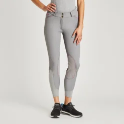 Piper Evolution Breeches By SmartPak - Knee Patch - Clearance! -Ovatio Horse Shop 33063 stormgreyorchid 3