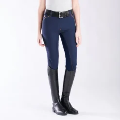 Piper Evolution Breeches By SmartPak - Full Seat -Ovatio Horse Shop 33064 navy warm tan bom 2457
