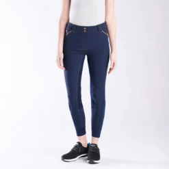 Piper Evolution Breeches By SmartPak - Full Seat -Ovatio Horse Shop 33064 navy warm tan bom 2466