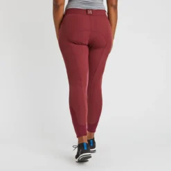 Hadley Mid-Rise Side Zip Breeches By SmartPak - Knee Patch -Ovatio Horse Shop 33065 merlot 11094